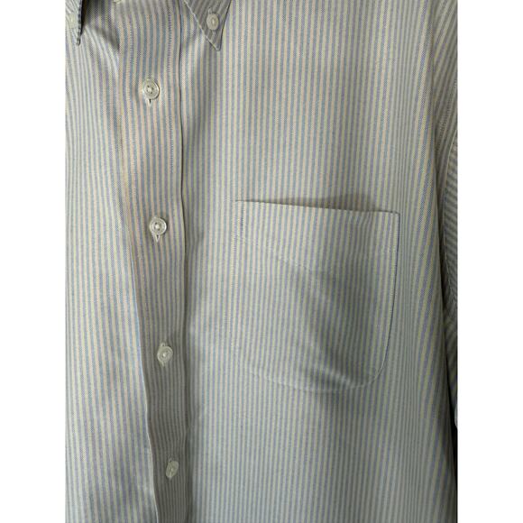 L.L. Bean Men's Striped Wrinkle Free Traditional Fit Button Down Shirt Size 17R - Picture 5 of 10